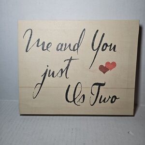 Me And You Just Us Two Romantic Valentine Small Canvas Wall Art
